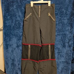 Black and Red Streetwear Pants